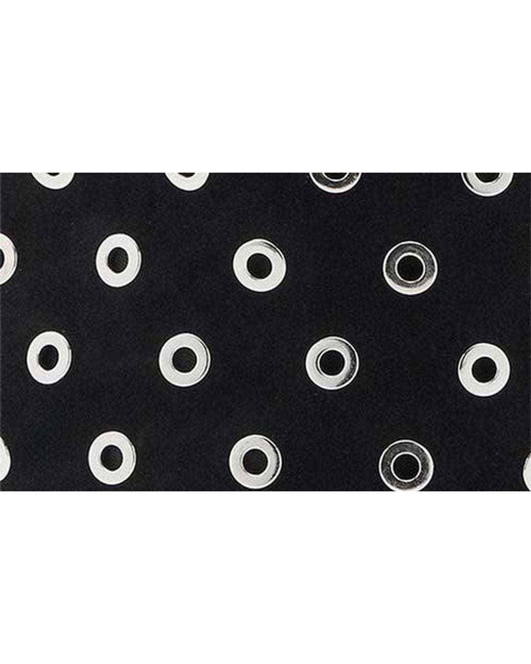 Mango Black Grommet Detail Leather Bucket Bag