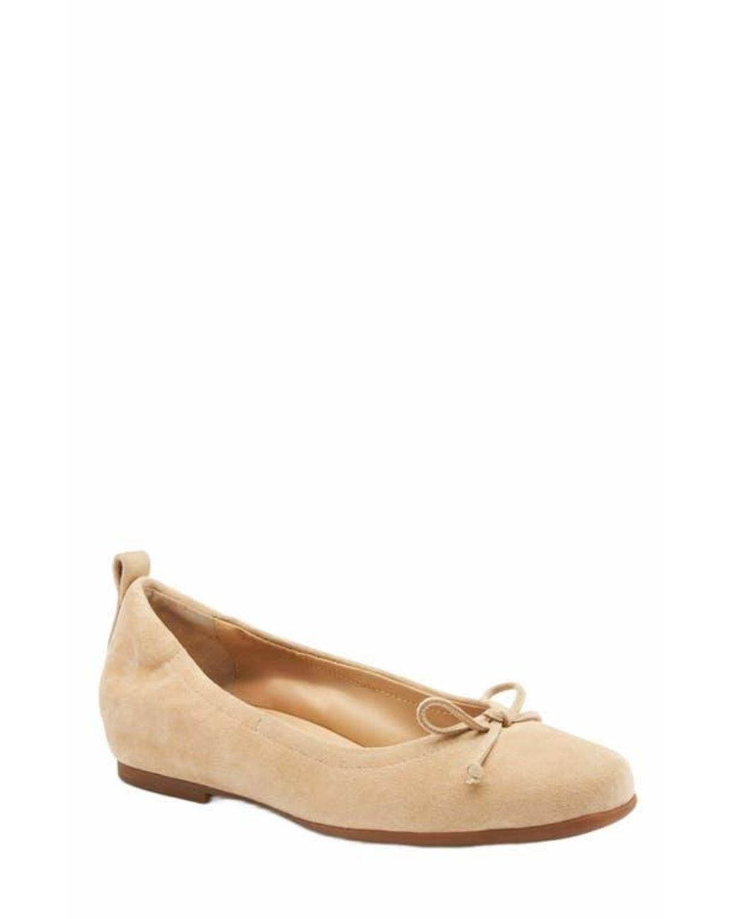 ABEO White Cadence Bow Ballet Flat