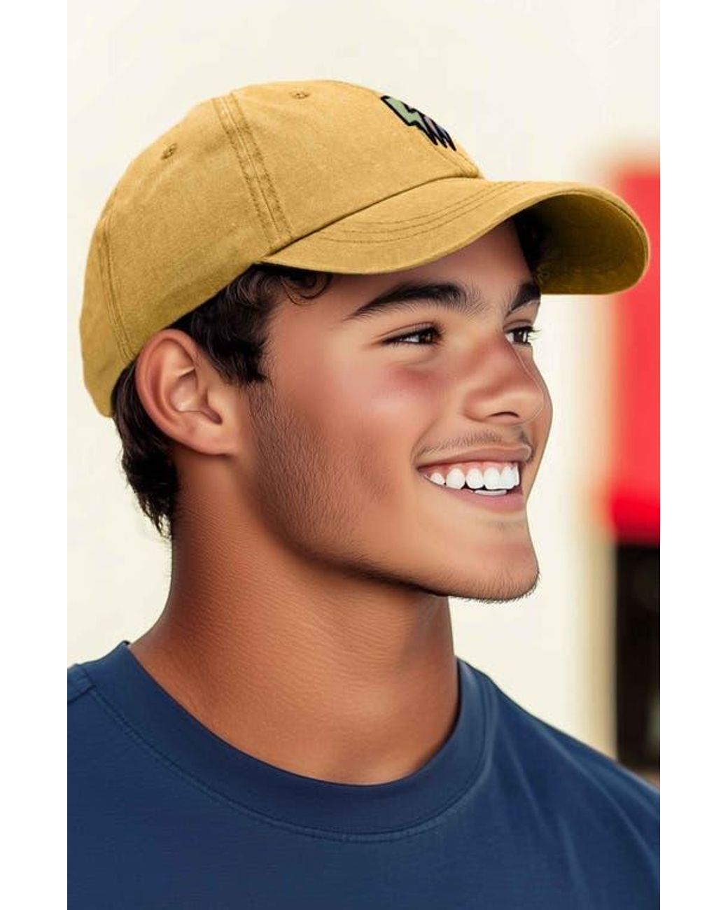 Alix Metallic Lightning Cap for men