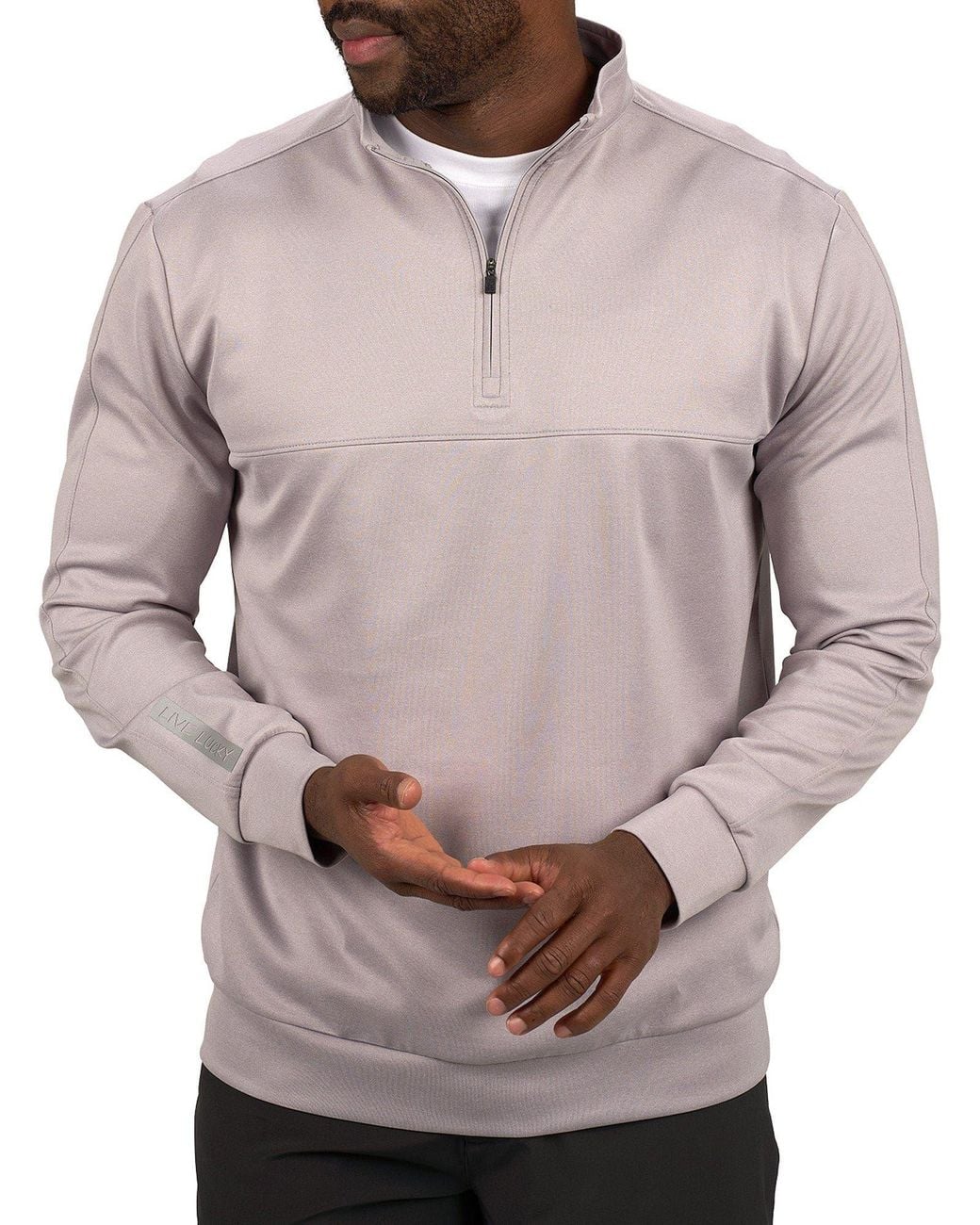 Black Clover Gray Cross Q-Zip for men
