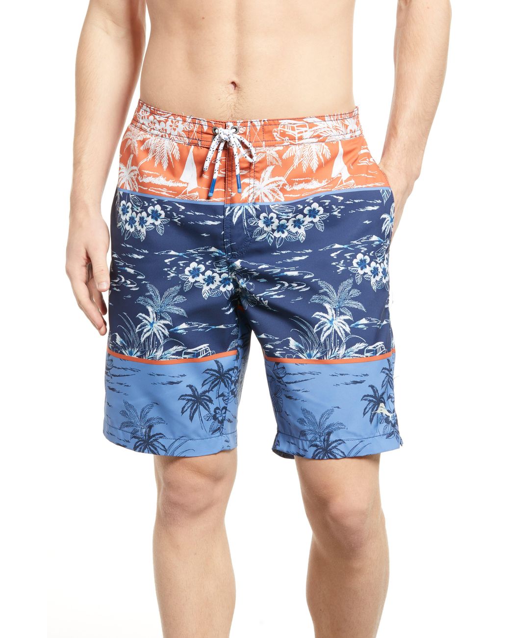 Tommy Bahama Baja Midnight Sails Swim Trunks in Blue for Men Lyst