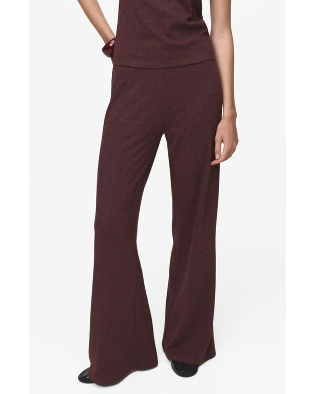 Mango Red Knit Pants