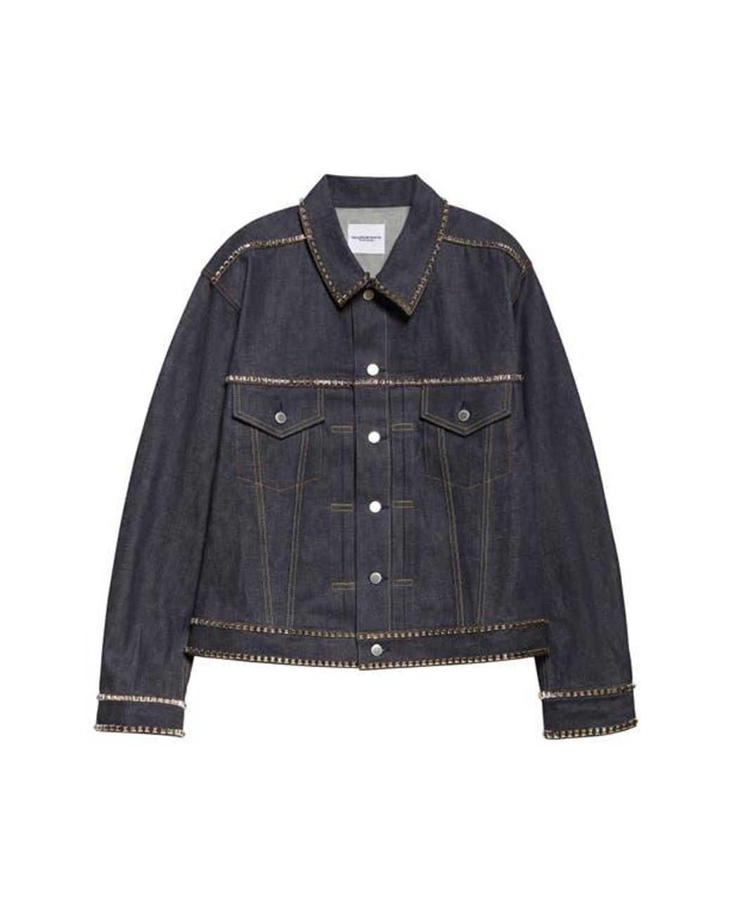 TAKAHIROMIYASHITA TheSoloist. Stud Embellished Denim Tracker