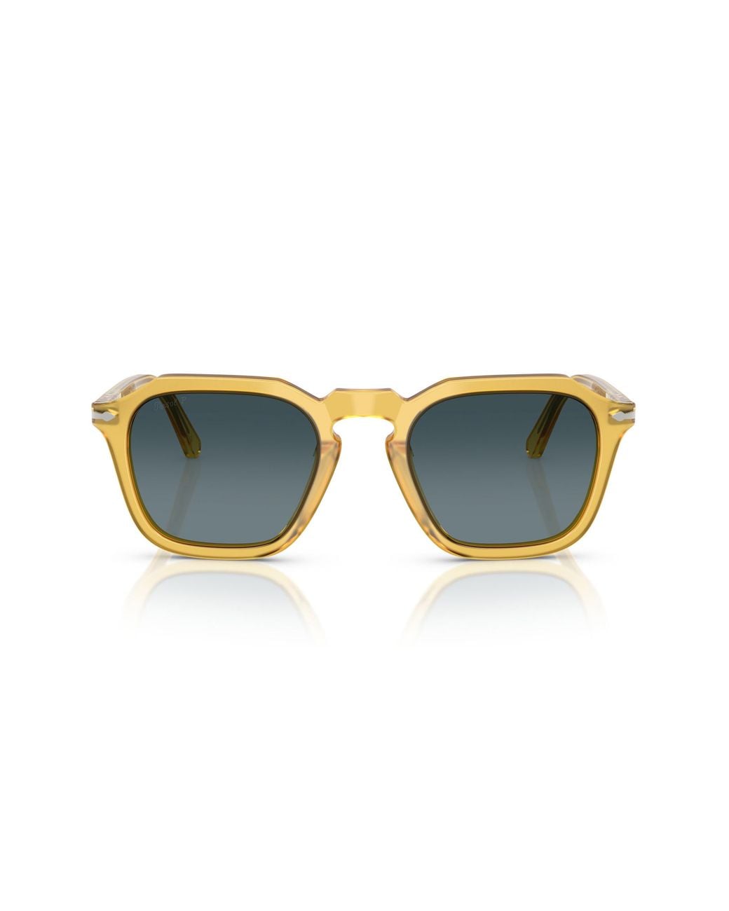 Persol Blue 52Mm Polarized Gradient Square Sunglasses for men