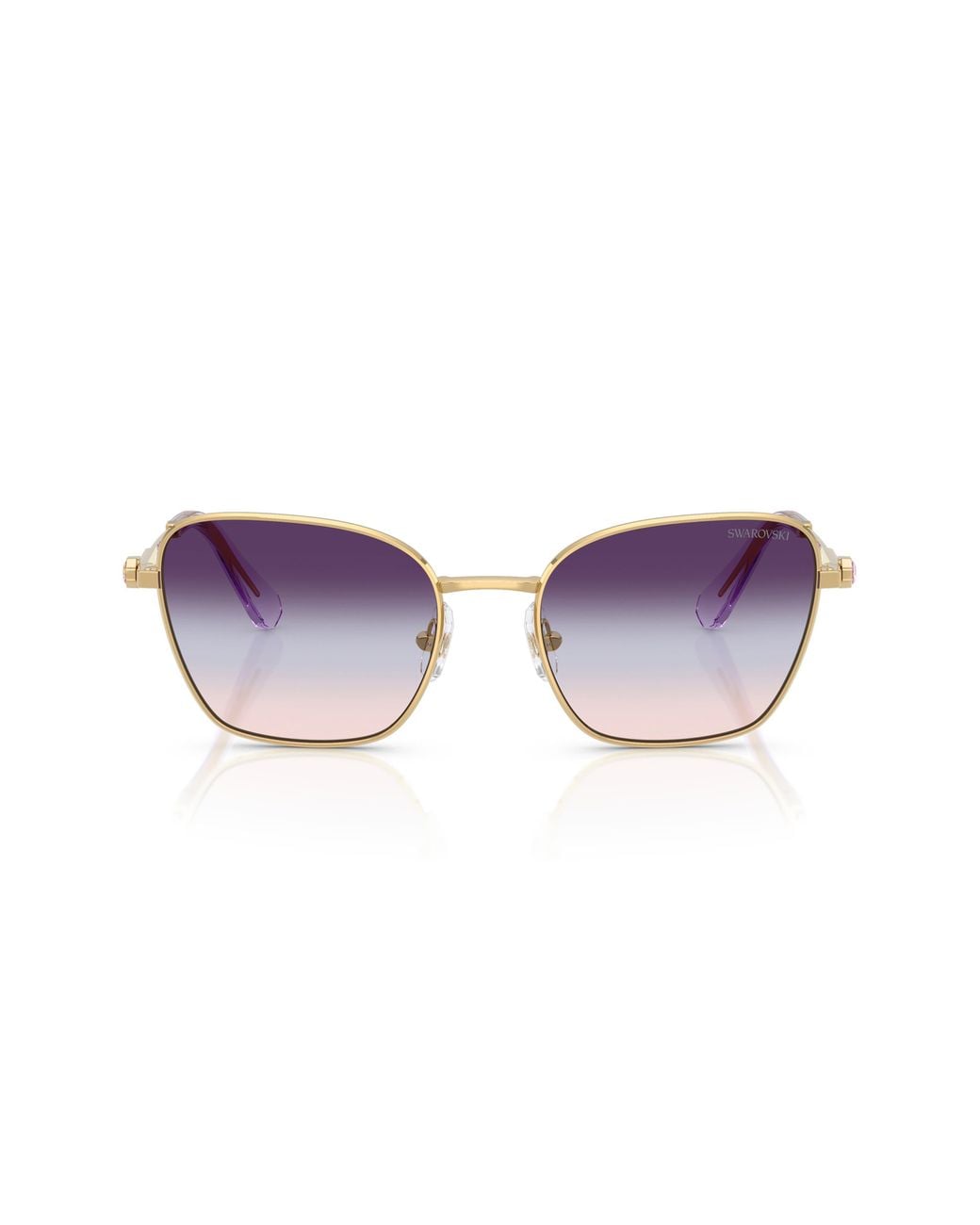 Swarovski Purple 55Mm Gradient Pilot Sunglasses for men