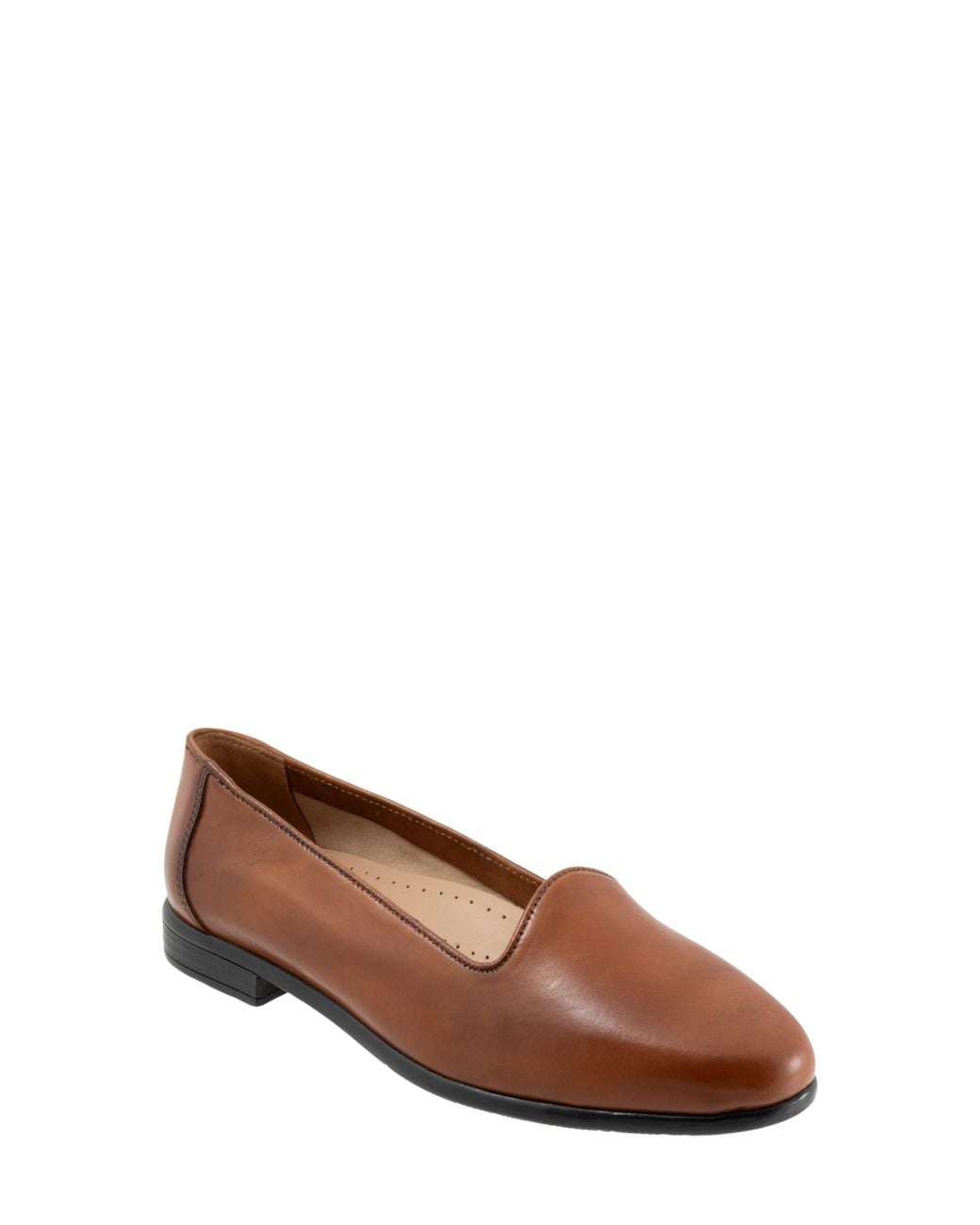 Trotters Brown Liz Lux Flat