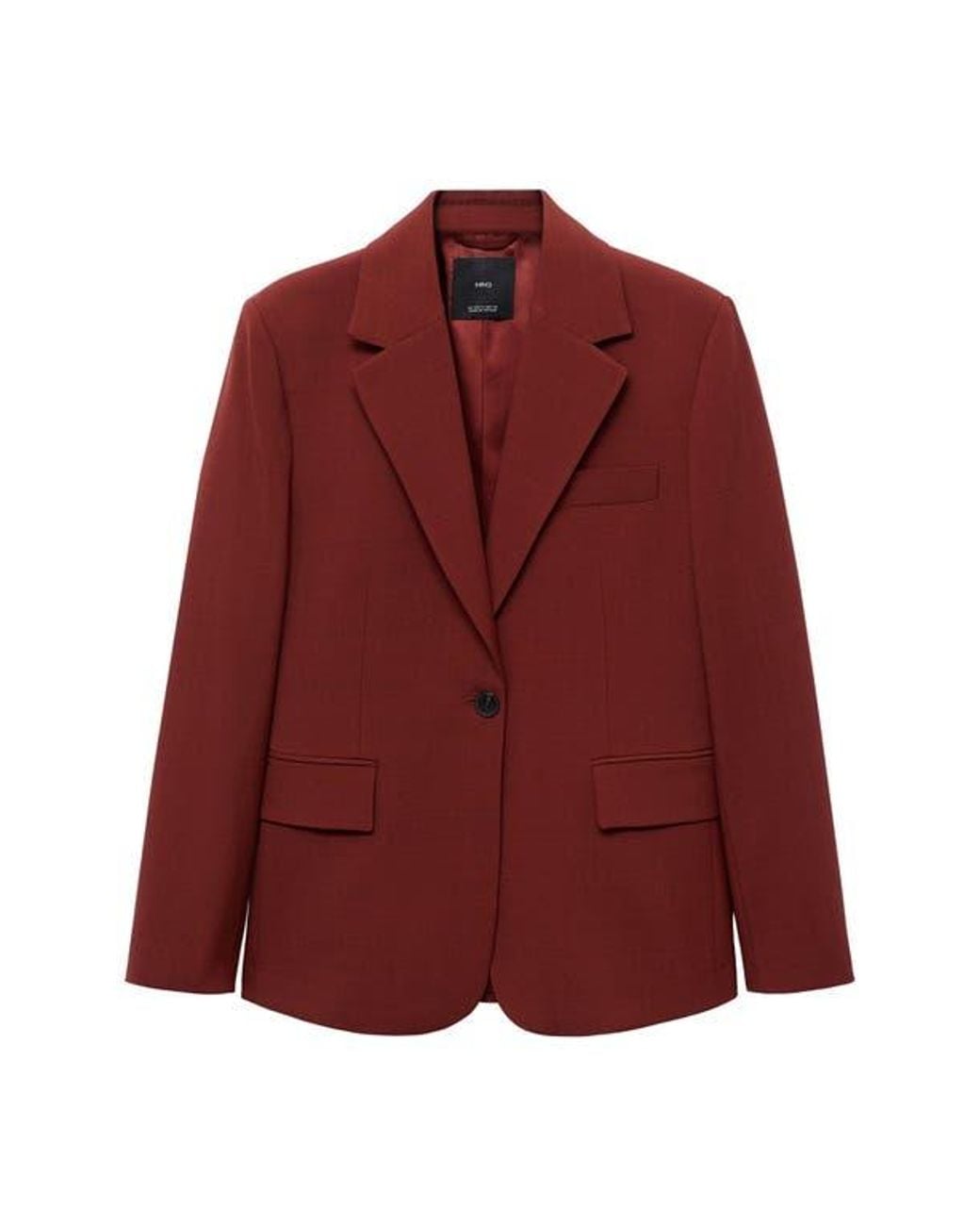 Mango Brown Straight Jacket