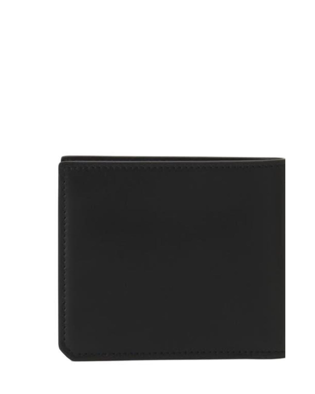 Lanvin Black Compagnon Leather Wallet for men