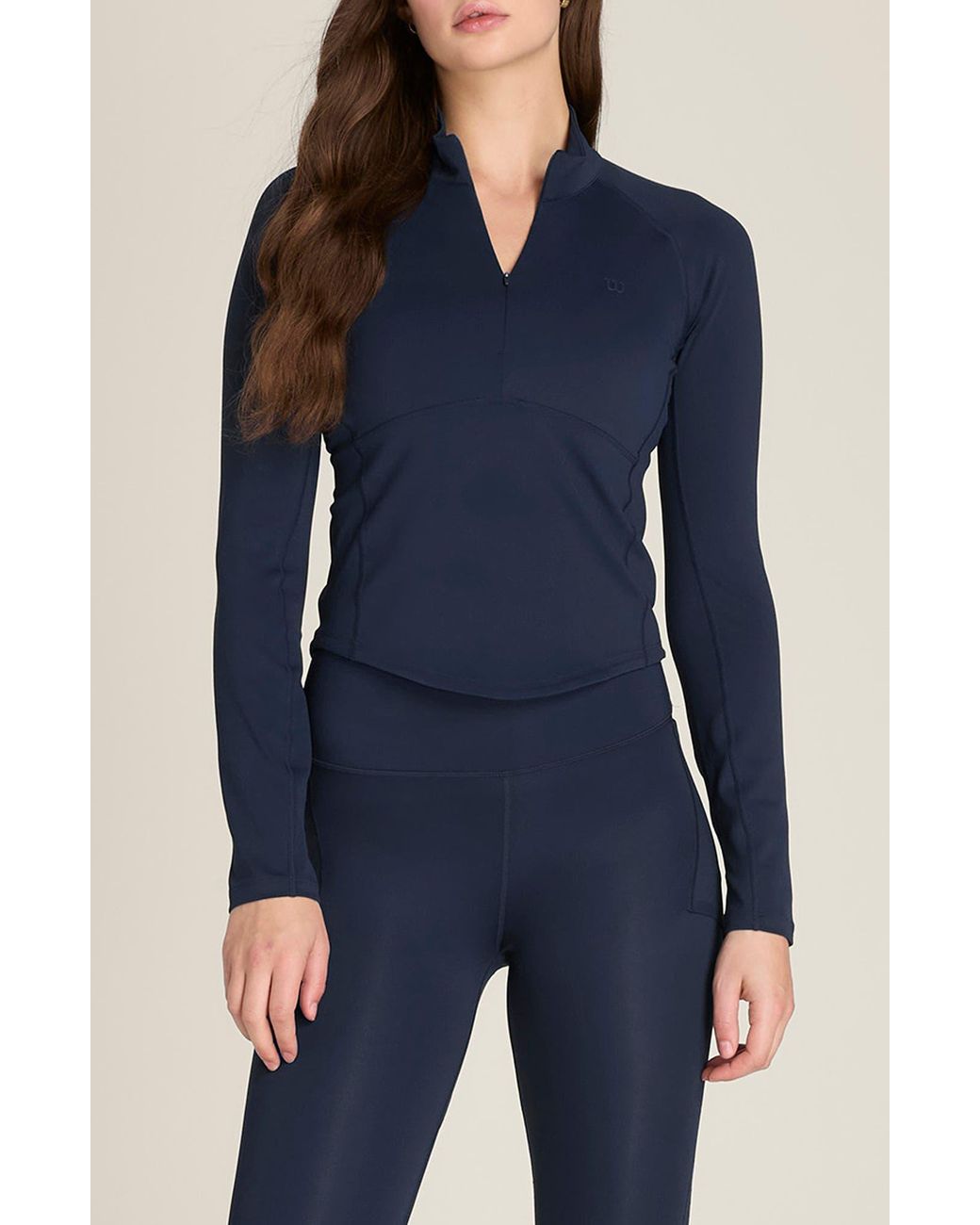 Wilson Blue Baseline Half-Zip Performance Pullover