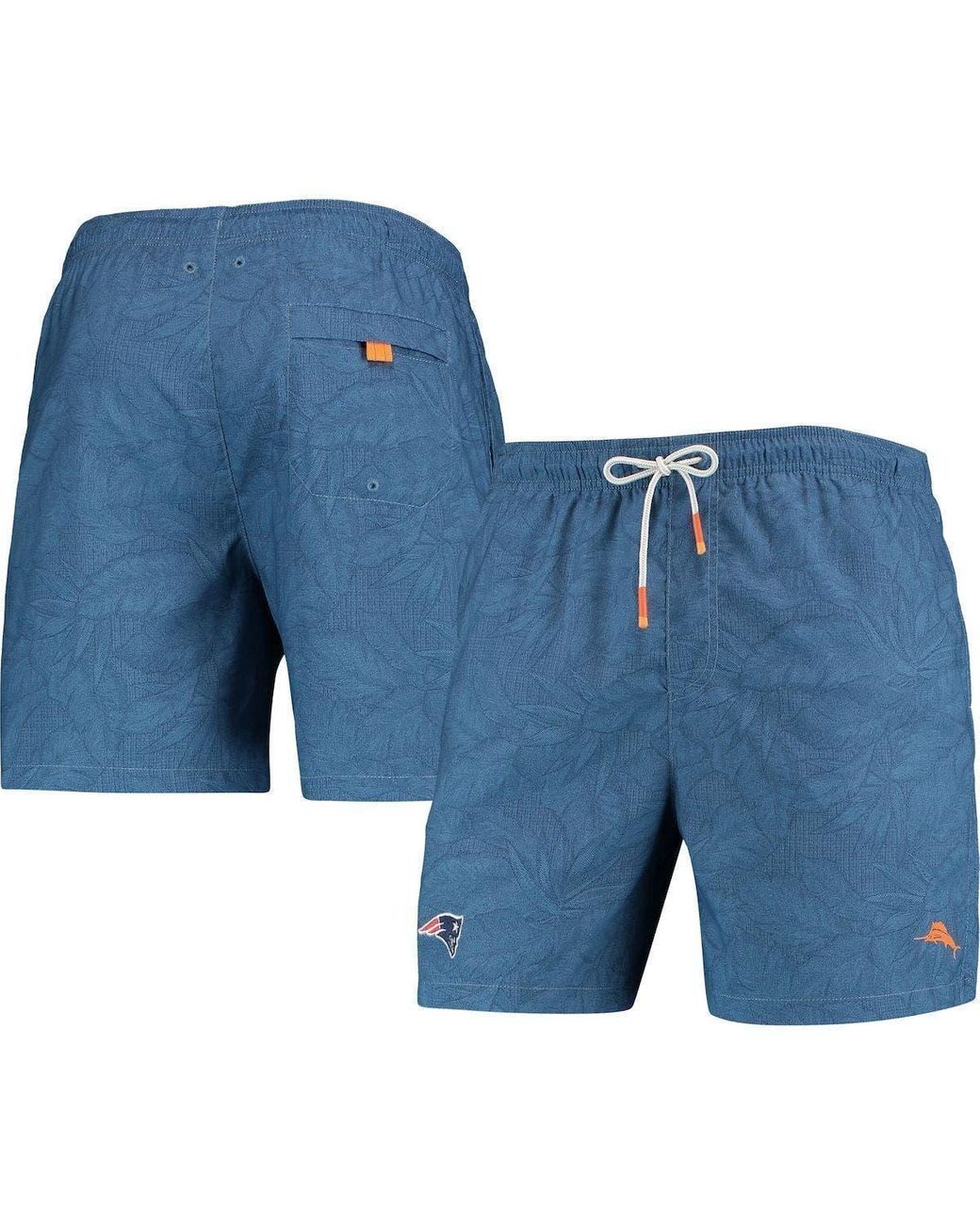 Tommy Bahama New England Patriots Naples Layered Leaves Swim Trunks At ...
