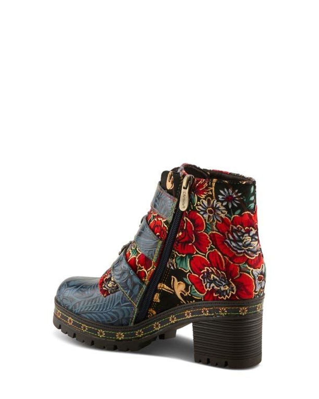 Spring Step Blue Brazza Bootie