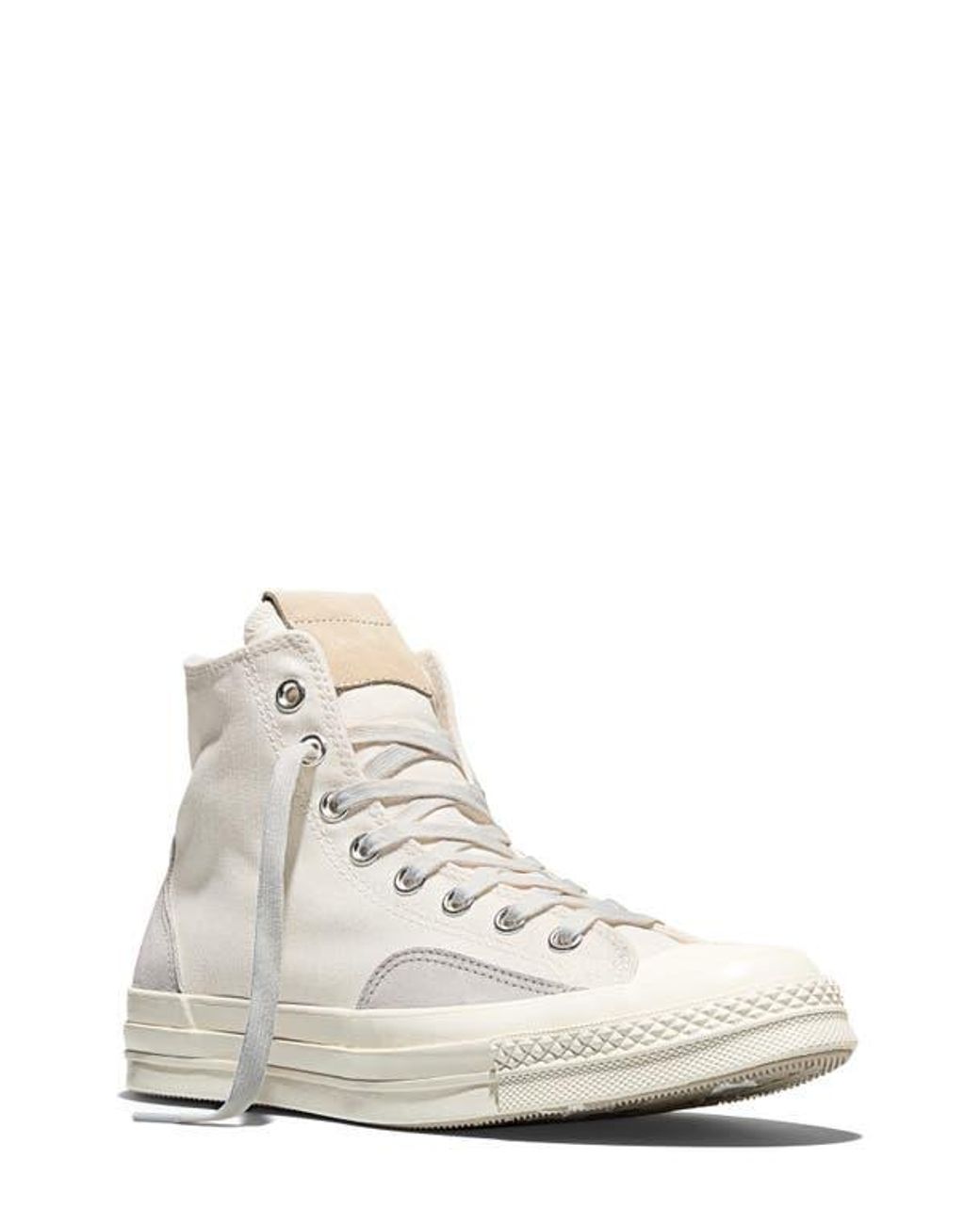 Converse Chuck 70 Canvas & Suede High Top Sneaker in White for Men | Lyst