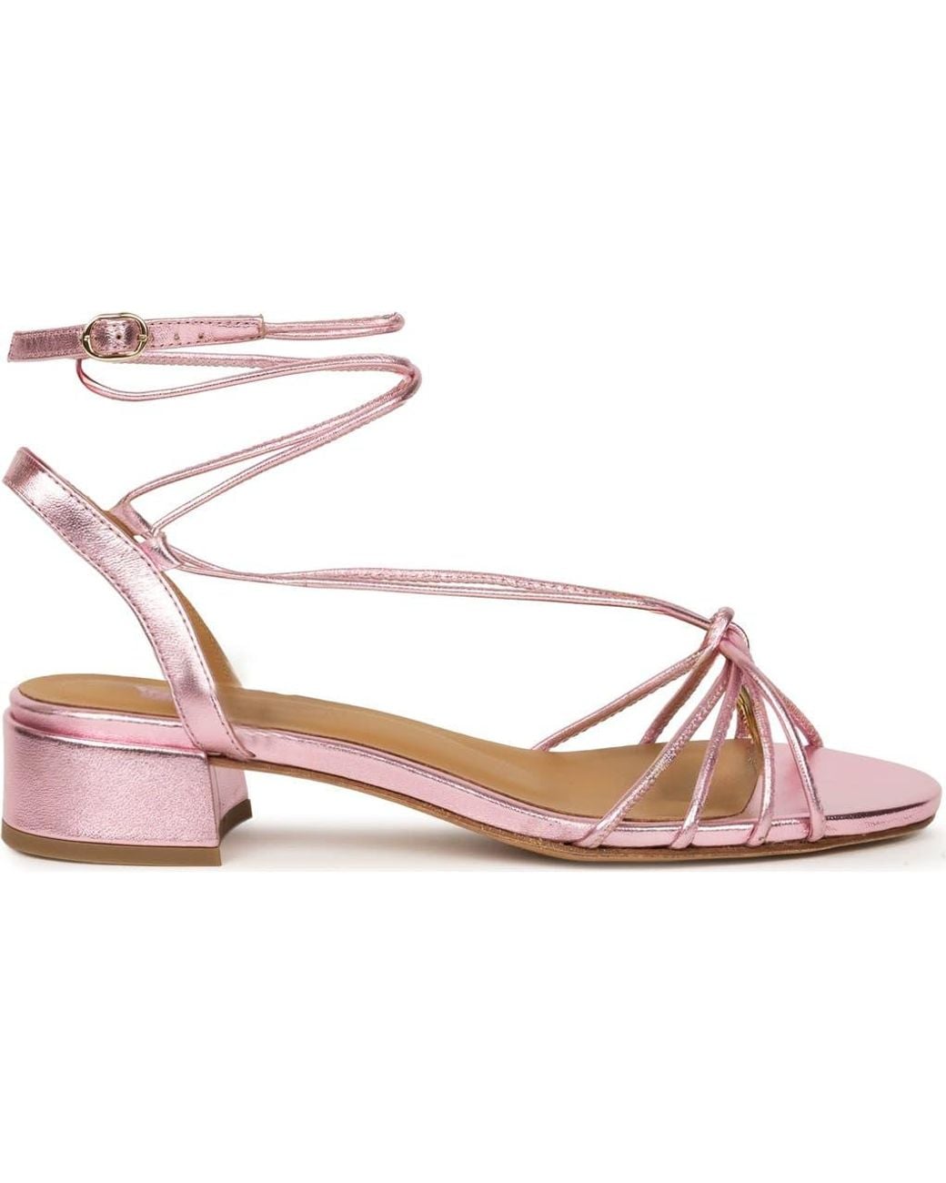 Bobbies Pink Tara Heeled Sandals