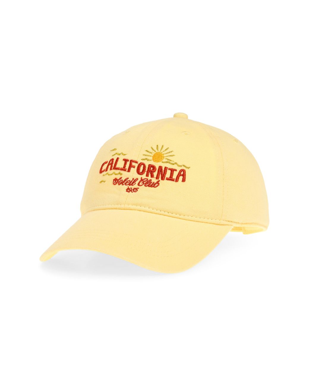 Treasure & Bond Yellow Embroidered Baseball Cap