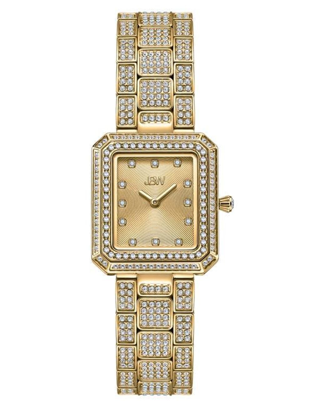JBW Metallic Arc Diamond Bracelet Watch, 23Mm