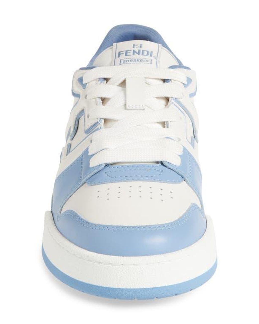 スニーカー Fendi Fendi Match Jacquard Ff Sneaker Blue Fendi Match Sneakers Fabric Blue | Fendi