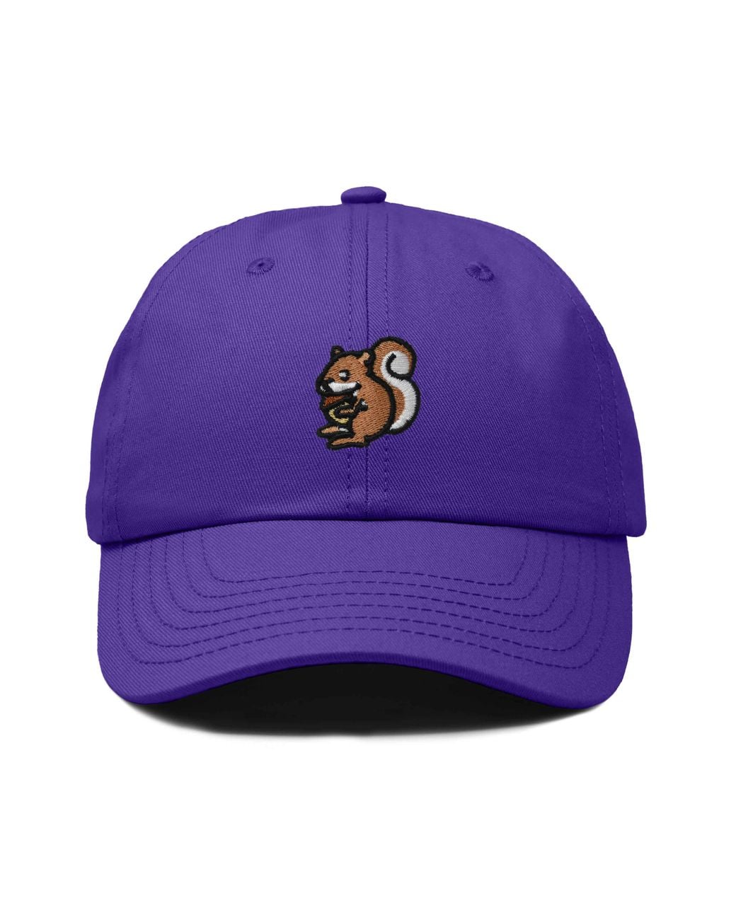 Alix Purple Squirrel Embroidered Outdoor Cap for men