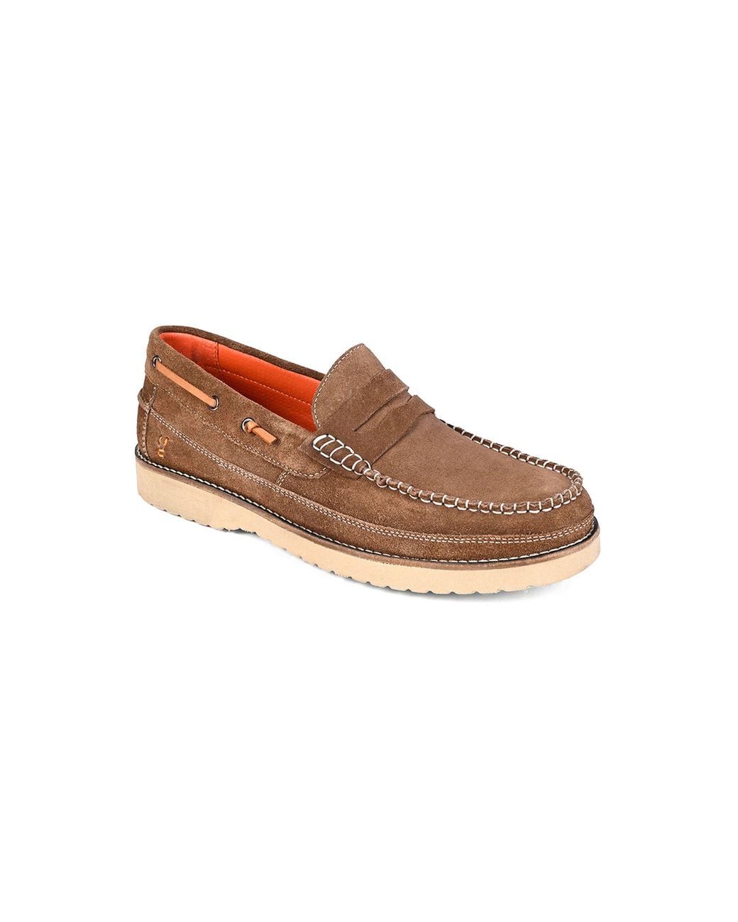 Roan Brown Grid Slip-On Shoe for men
