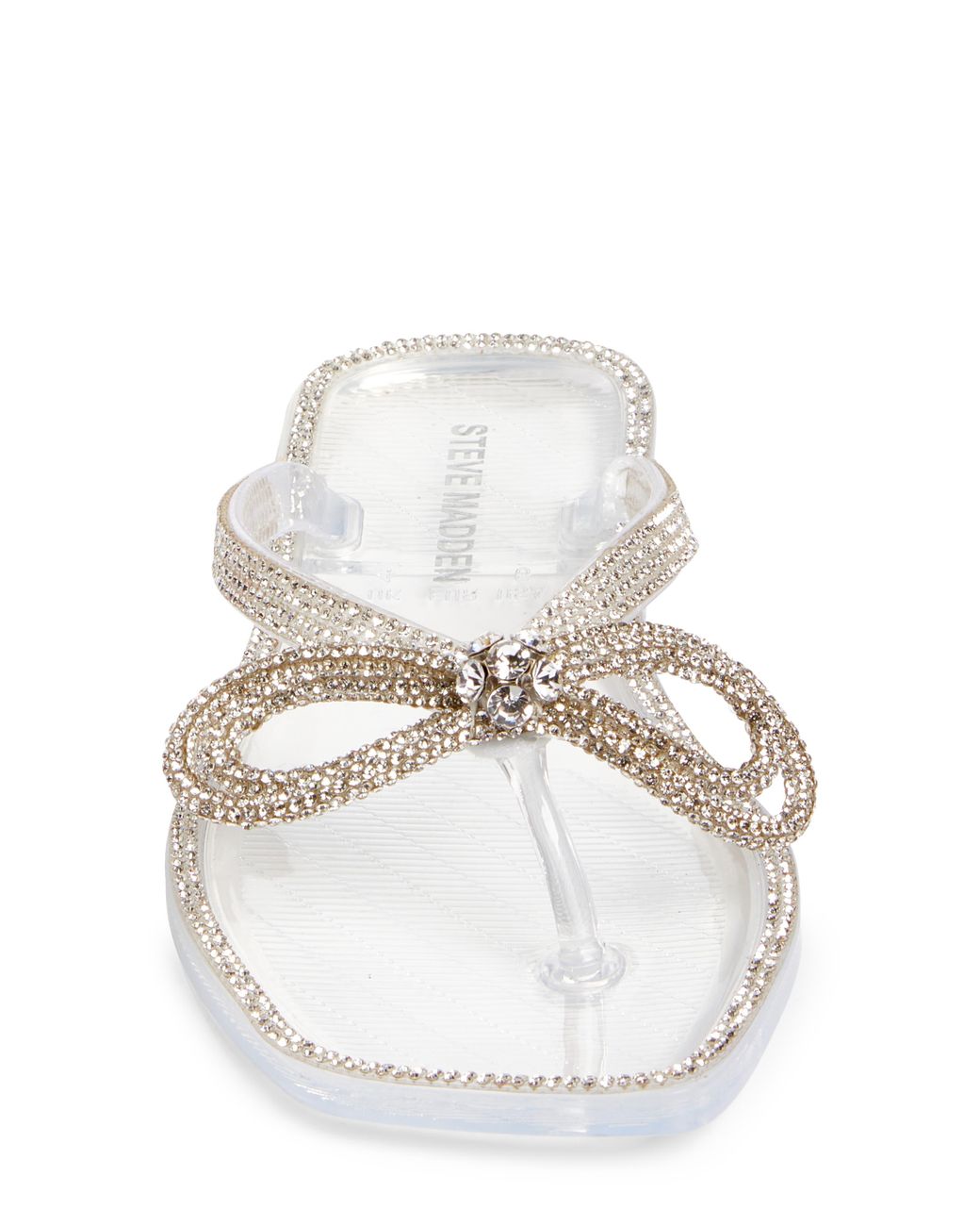 Steve Madden Juned Embellished Flip Flop in White | Lyst
