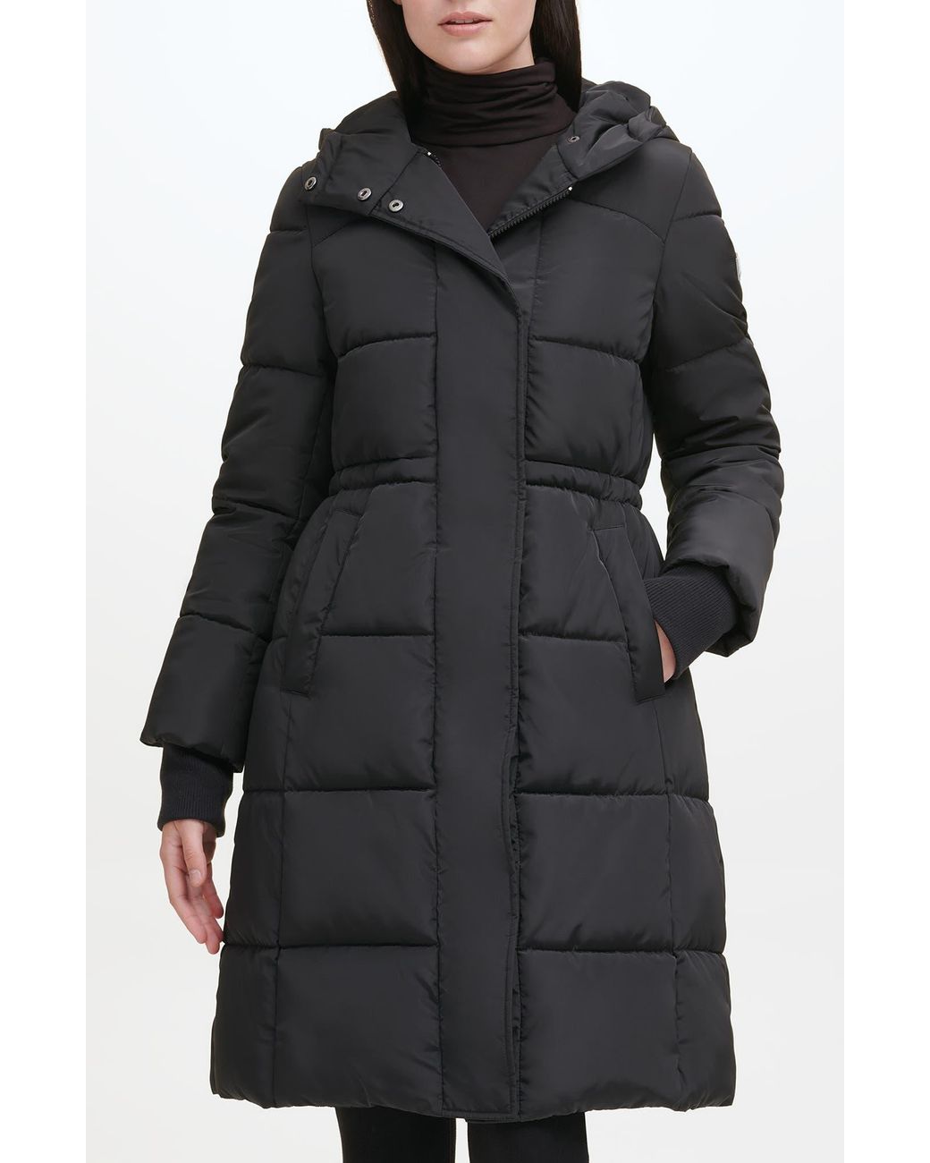 Kenneth cole black puffer deals jacket