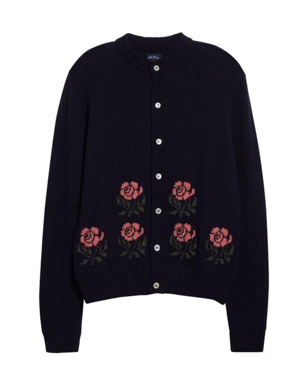 トップス NOAH 23AW shetland floral cardigan S Noah Floral Shetland Wool Cardigan in Blue for Men | Lyst