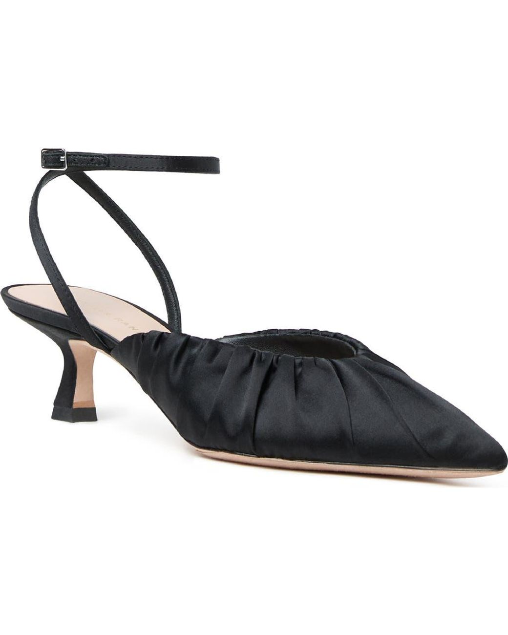 Loeffler Randall Black Rio Ankle Strap Pointed Toe Pump