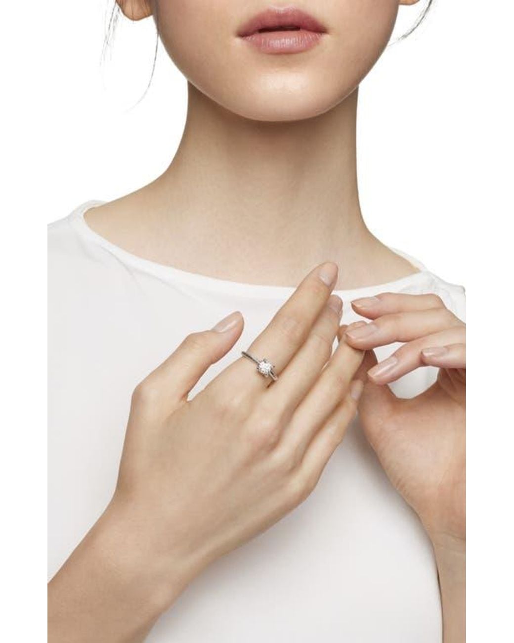 David Yurman White Chatelaine Ring