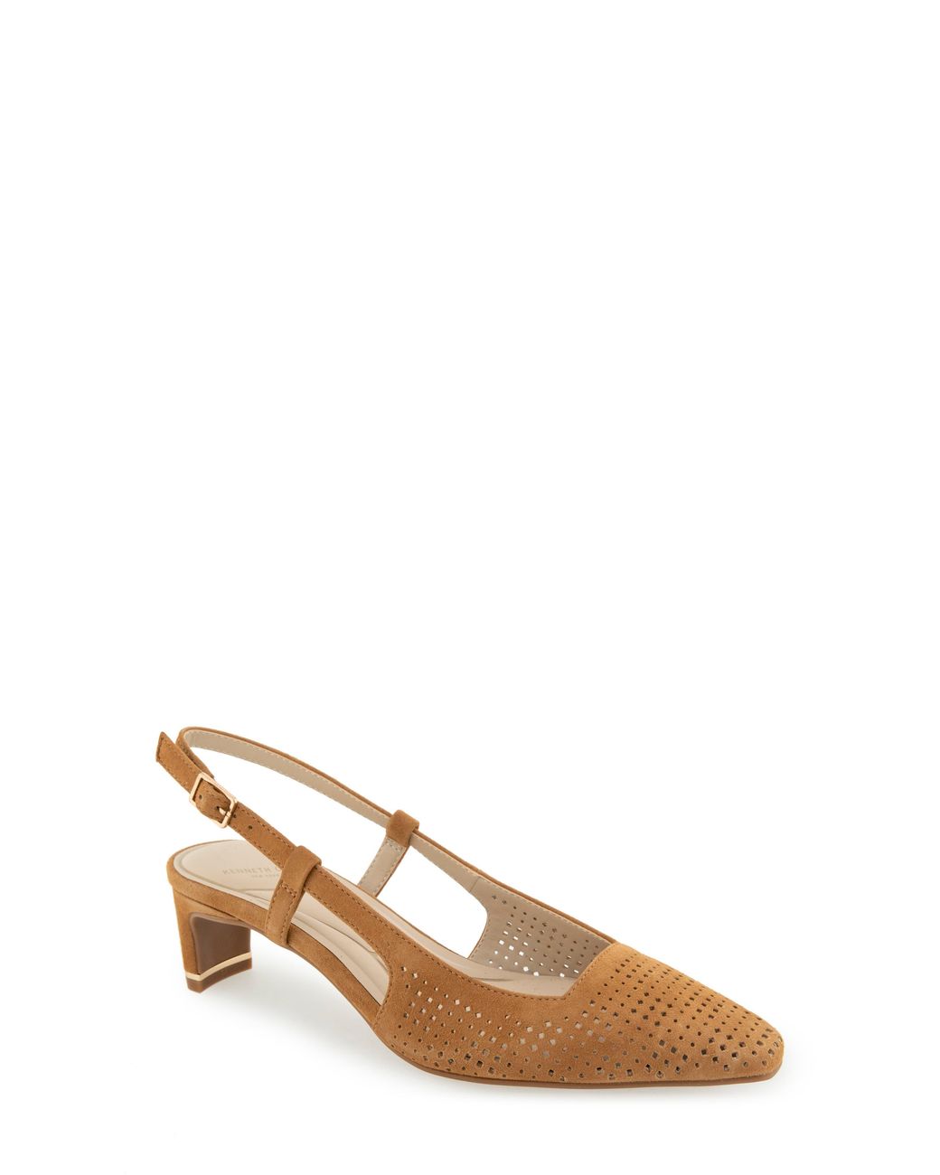 Kenneth Cole Natural Marbella Perf Slingback Pump