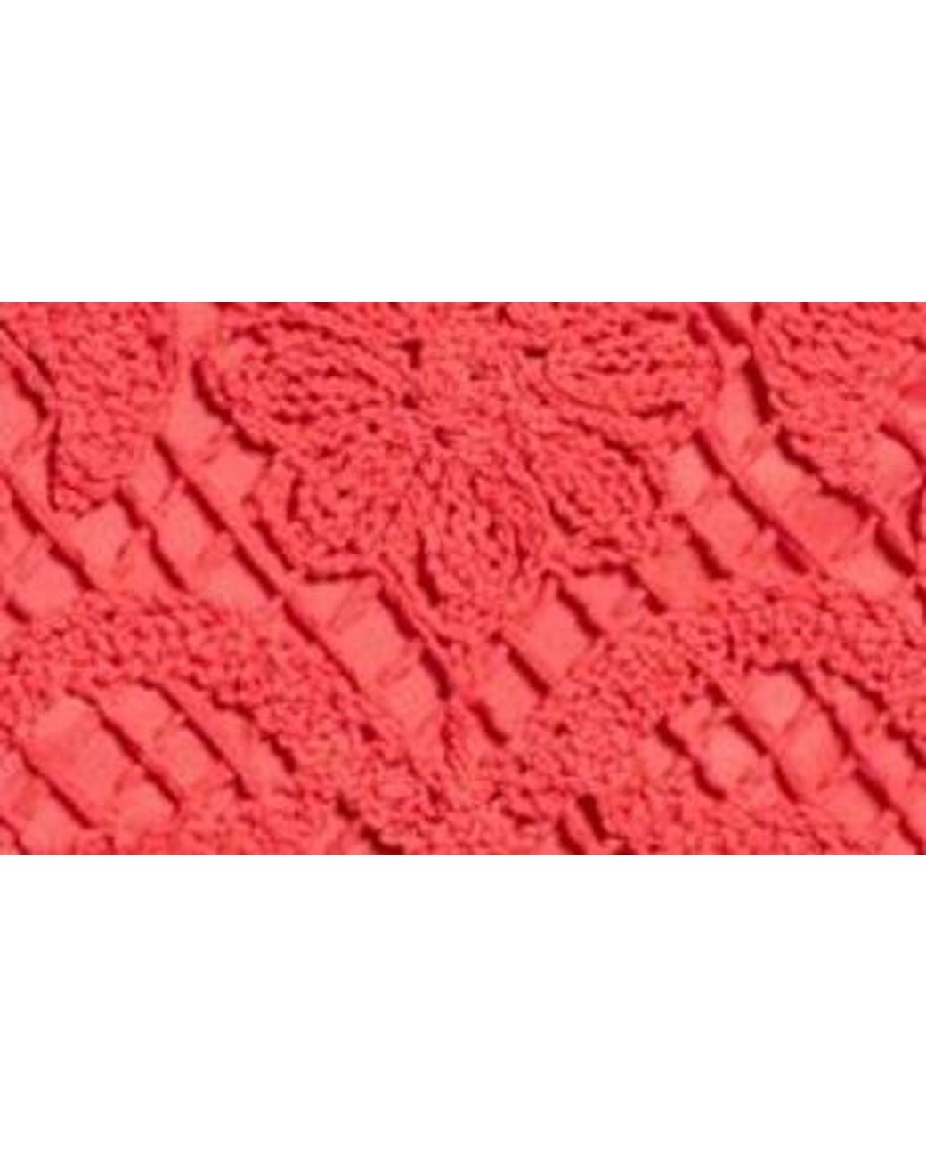 chinese dress ladies FARM Rio Red Lace Long Sleeve Crochet Dress  Elegant detail