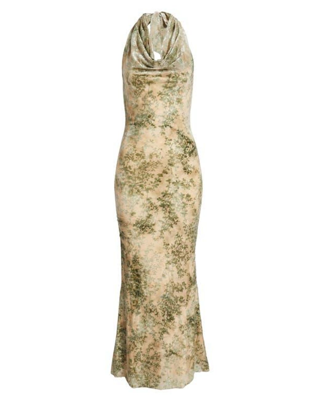 Talila Cowl Front Maxi Dress - Velvet Burnout