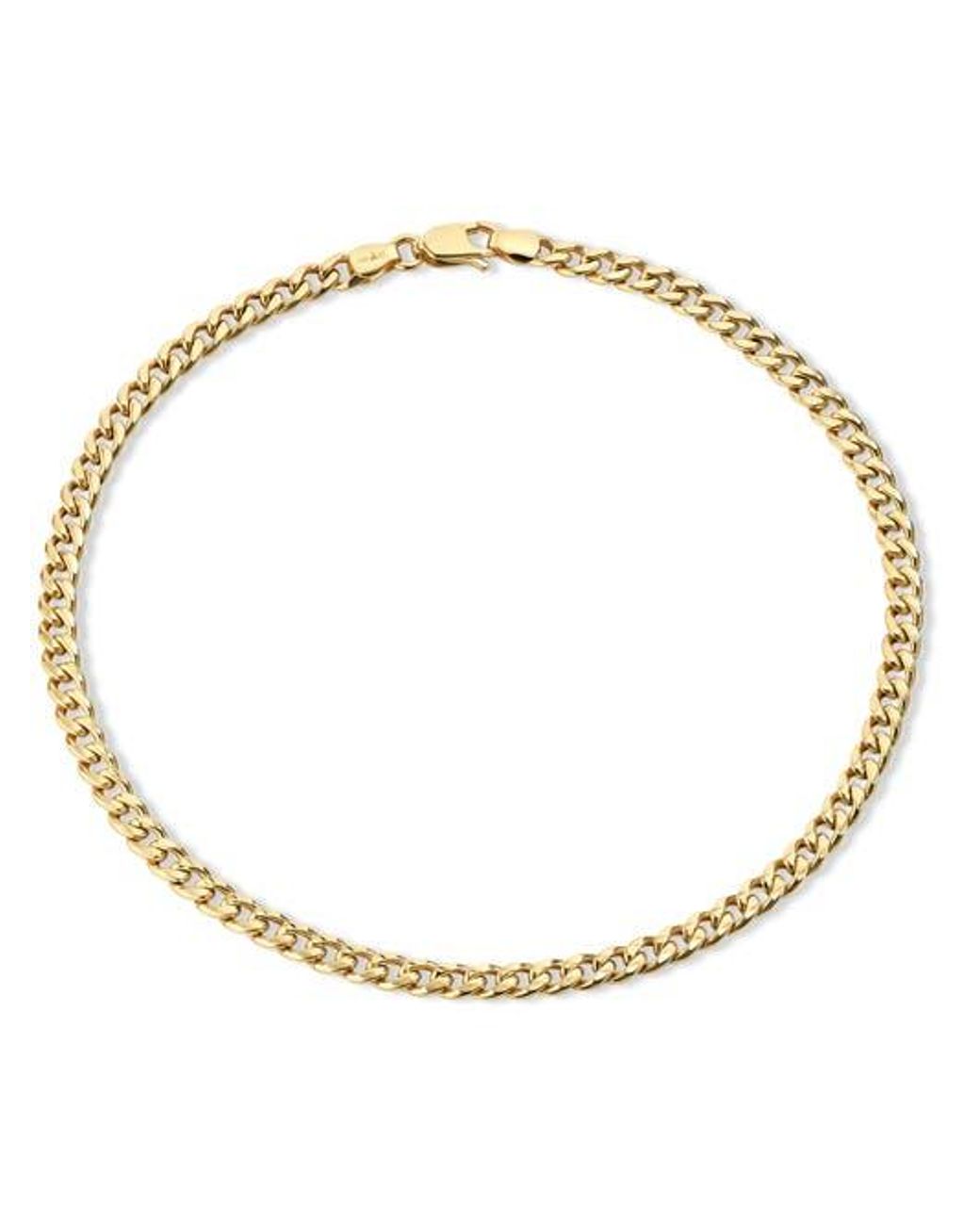 DEVATA Metallic Cuban Chain Bracelet