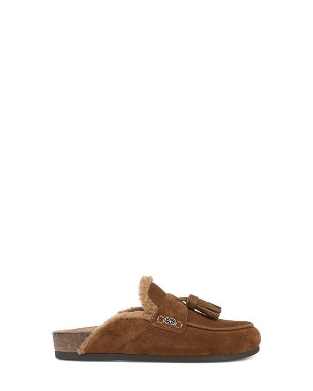 Sam Edelman Brown Astrid Genuine Shearling Lined Mule