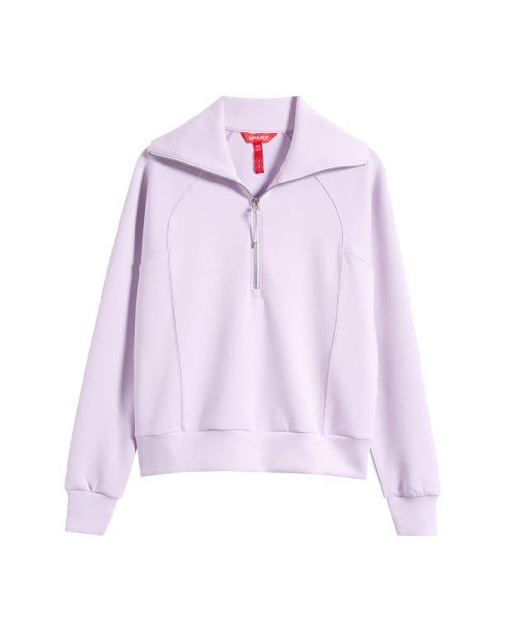 Spanx Purple Airessentials Half Zip Sweatshirt