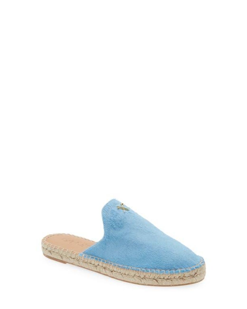 G/FORE Metal Tees Genuine Calf Hair Espadrille Mule in Blue | Lyst