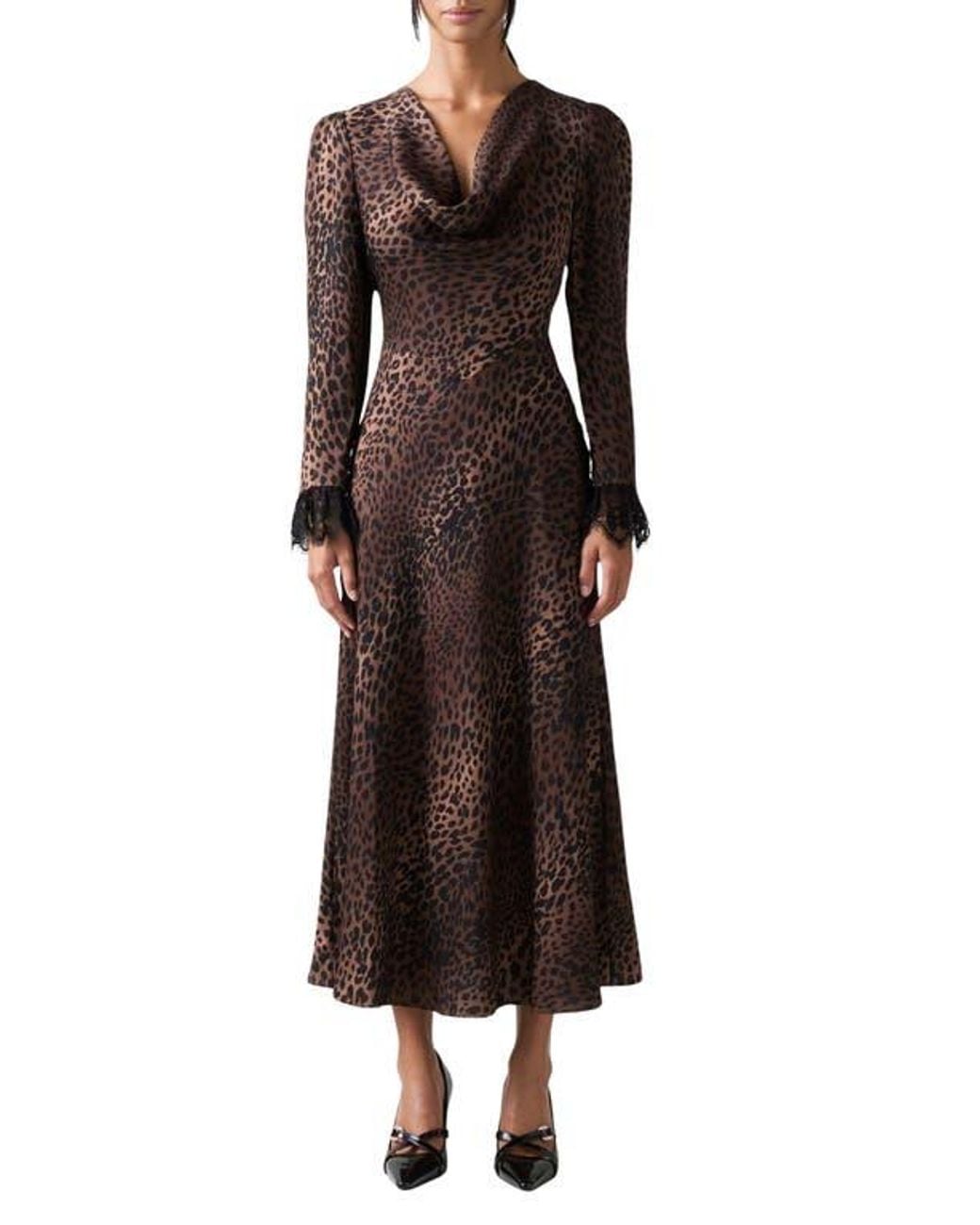 lk bennett lace dress Lk Bennett Elouise Lace A-line Dress In Black