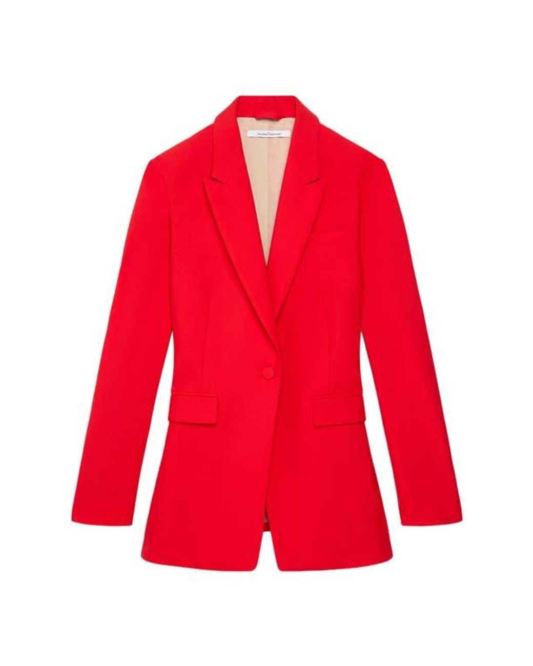 Another Tomorrow Red Single Button Jacket