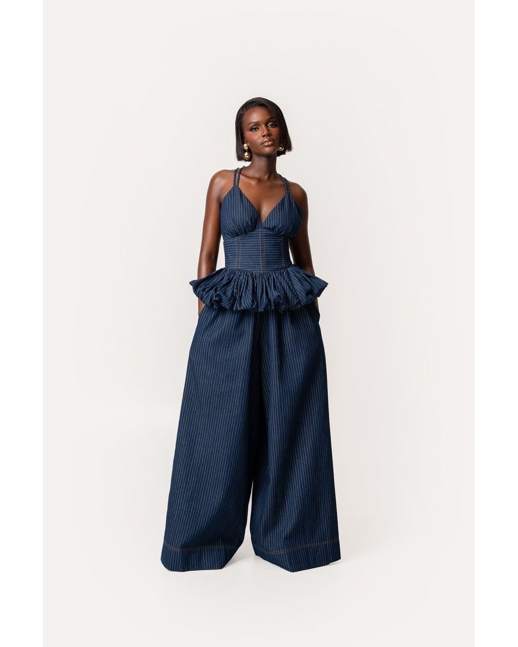 Ofuure Blue Amara Pants