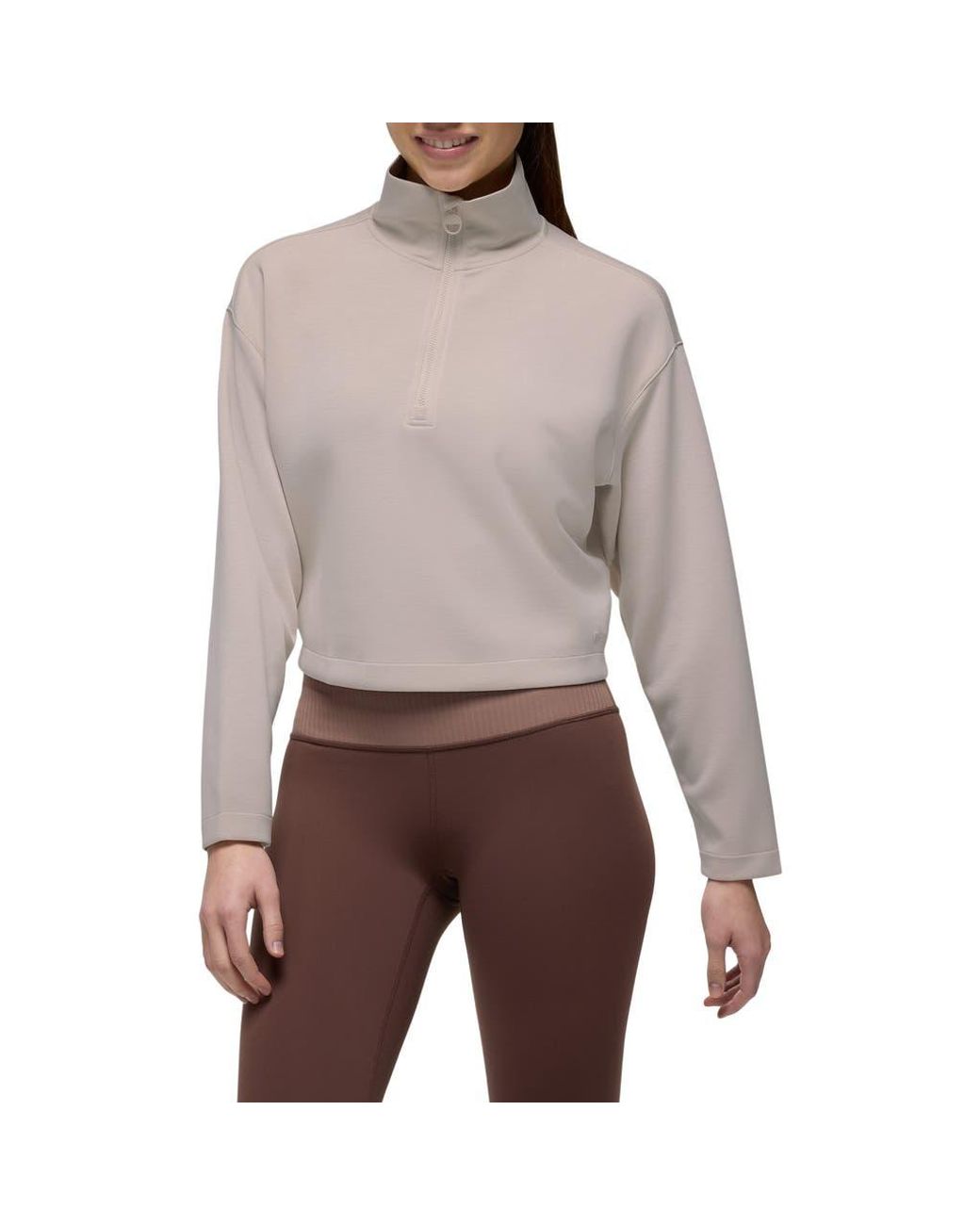 Prana Brown Shea Half Zip