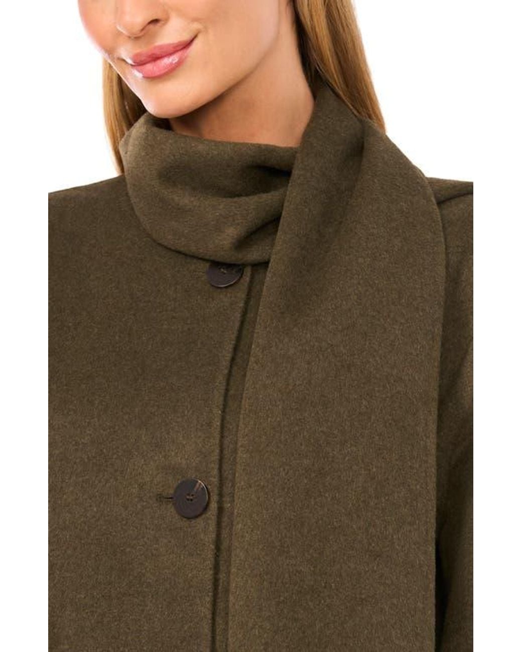 Halogen® Brown Scarf Jacket