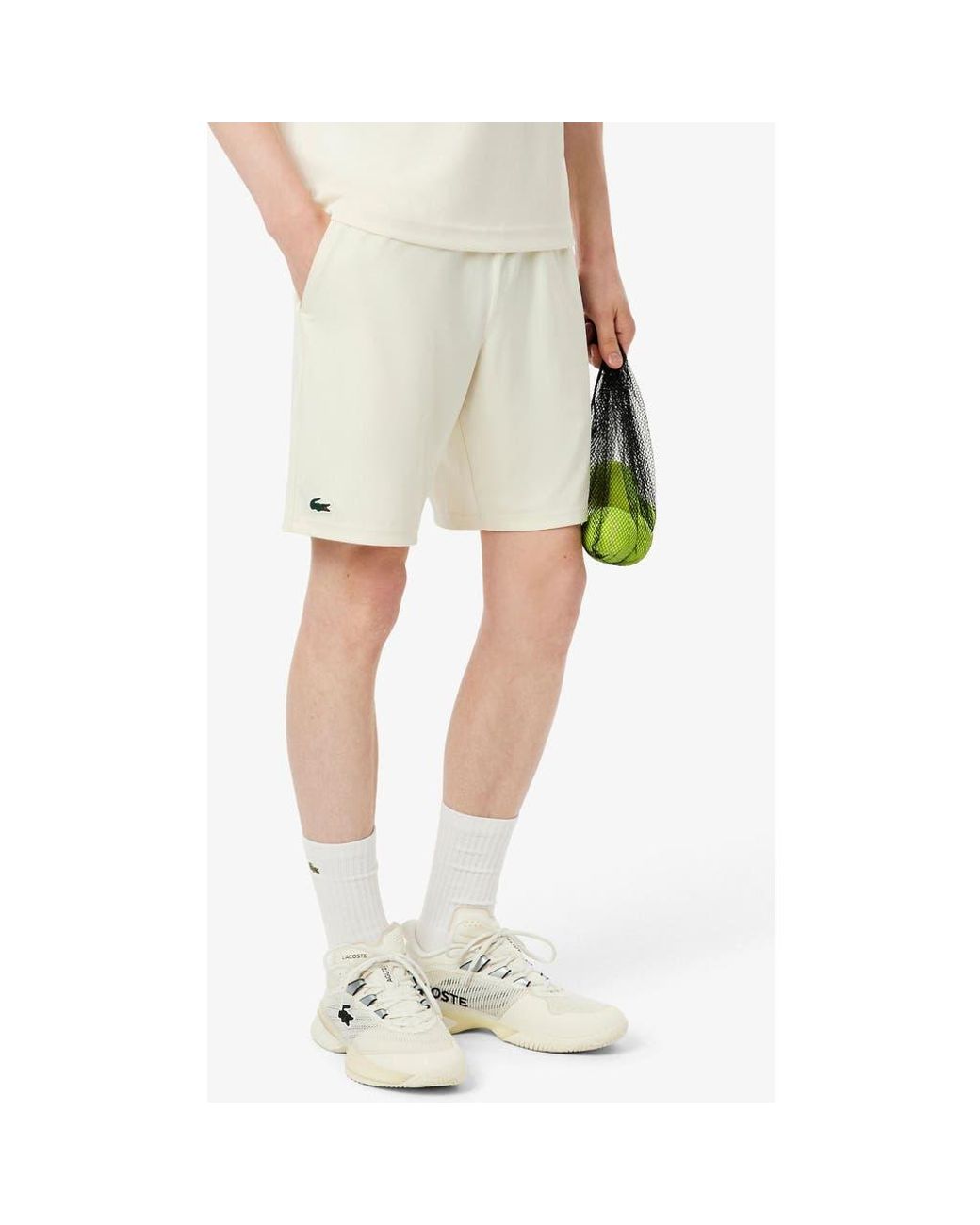 Lacoste Natural Drawstring Jersey Shorts for men