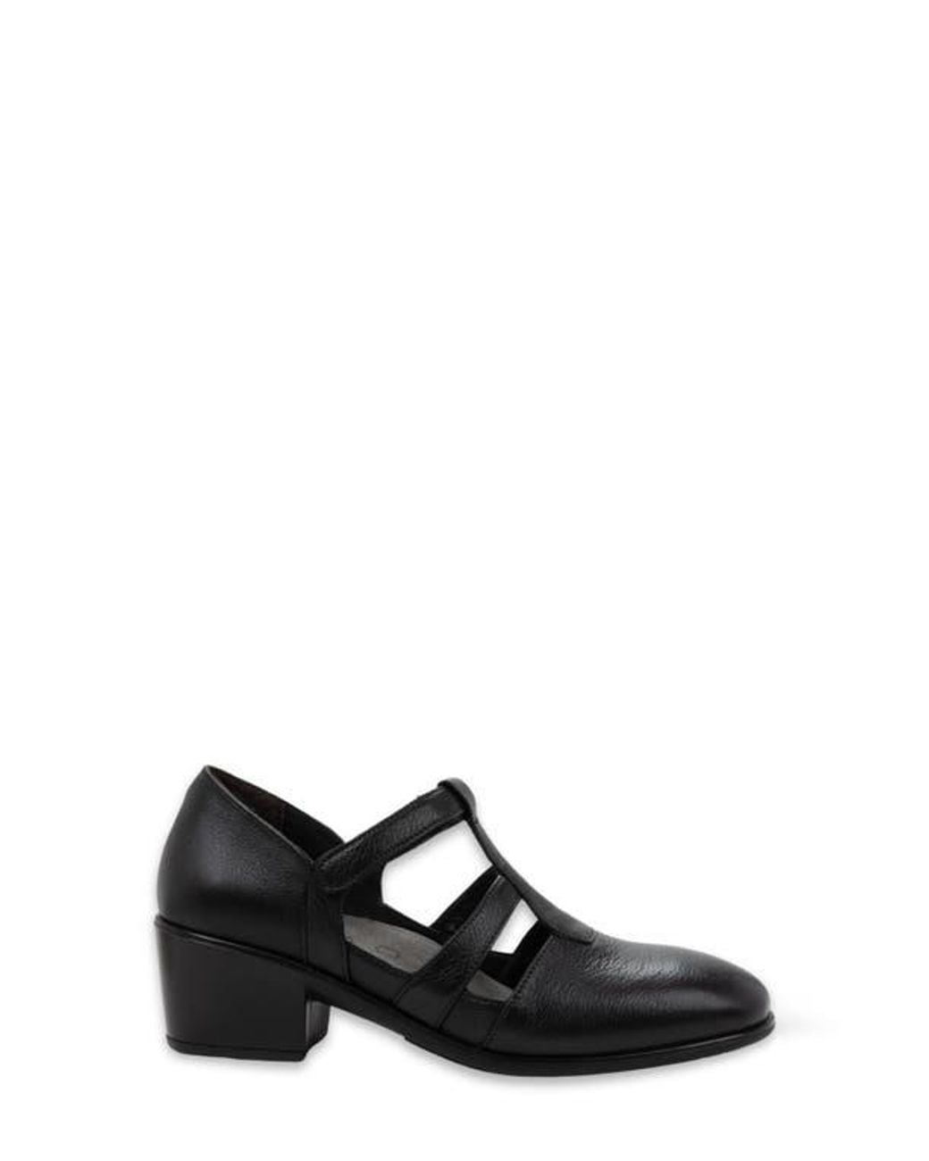 Naot Black Authentic T-Strap Pump