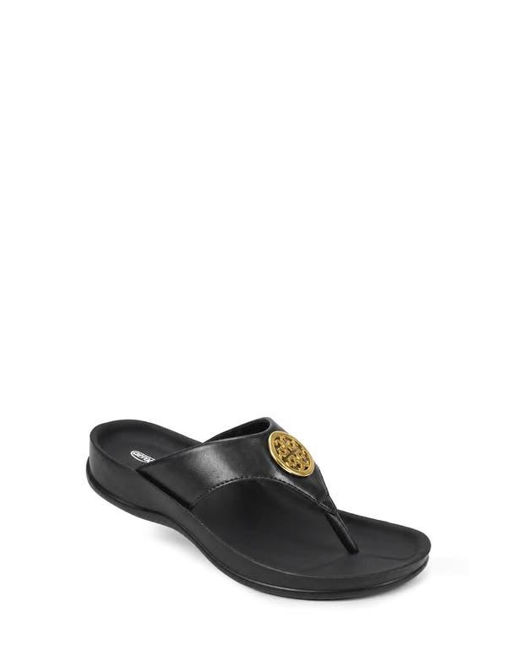 AEROTHOTIC Black Othila Flip Flop