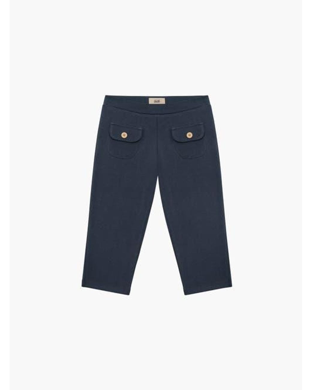 Oddli Orange Button Capris