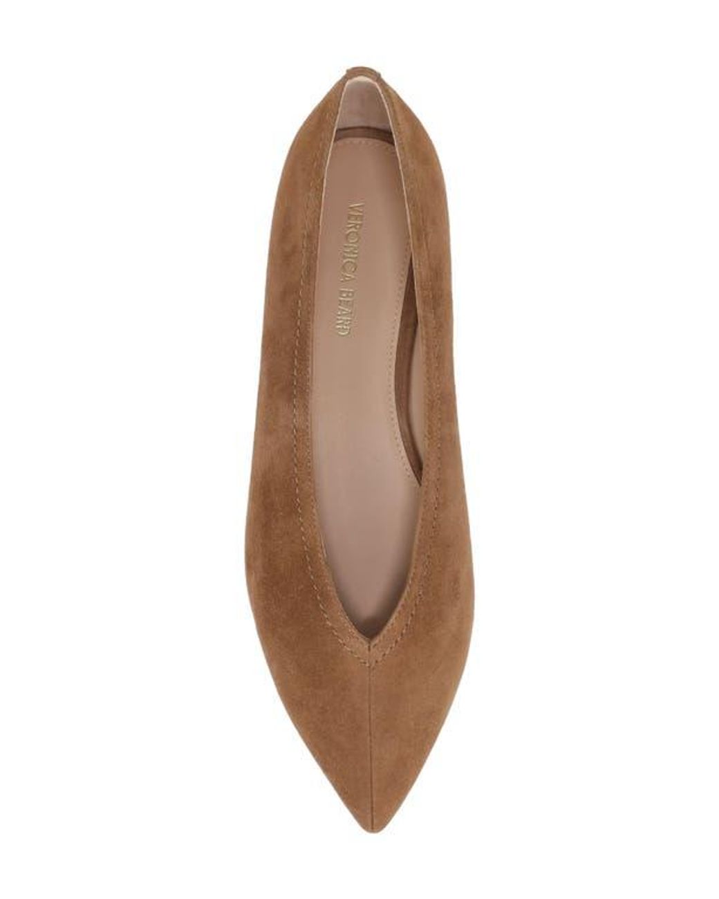 Veronica Beard Brown Bancroft Pointed Toe Flat