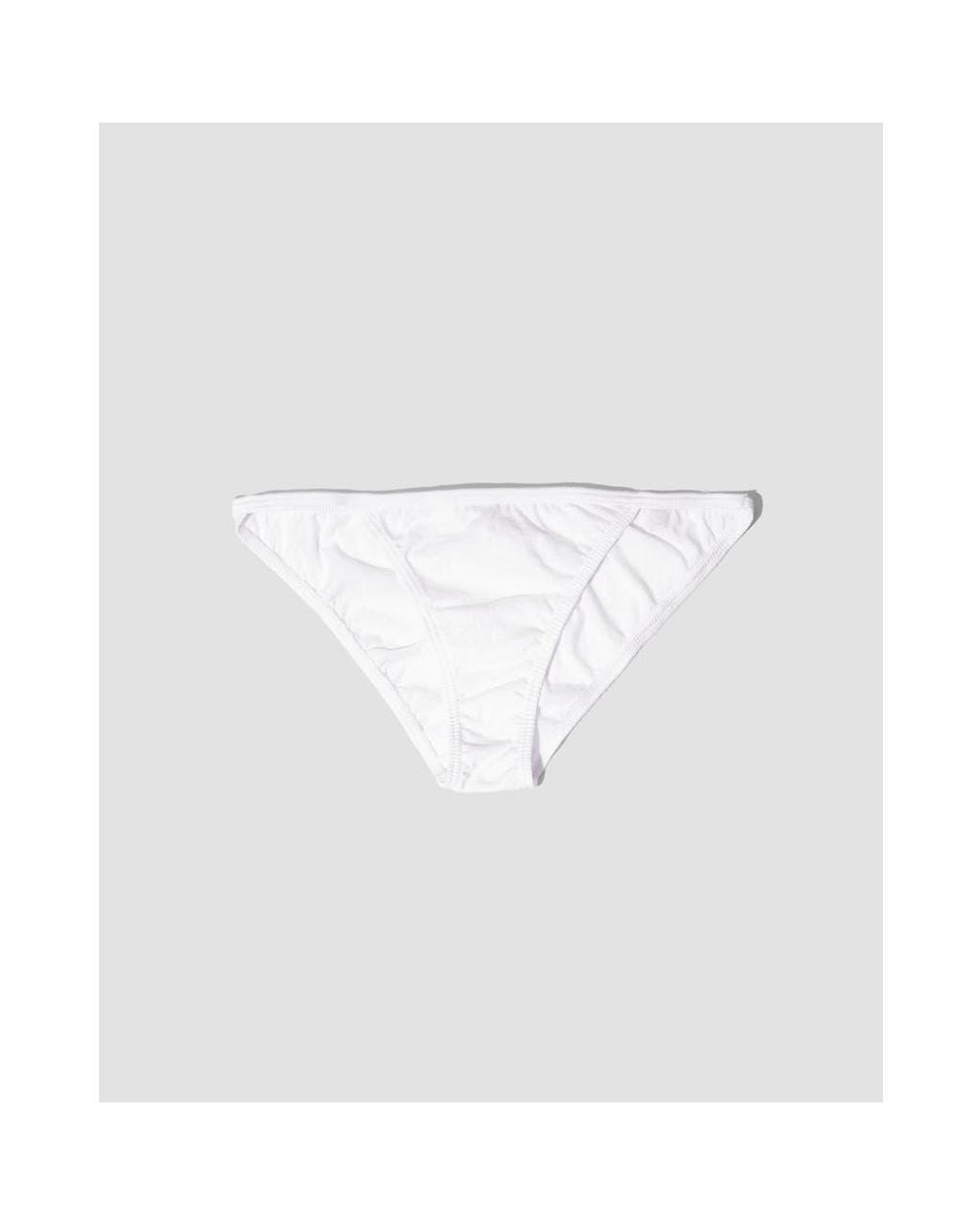 Oddobody White Organic Cotton String Bikini