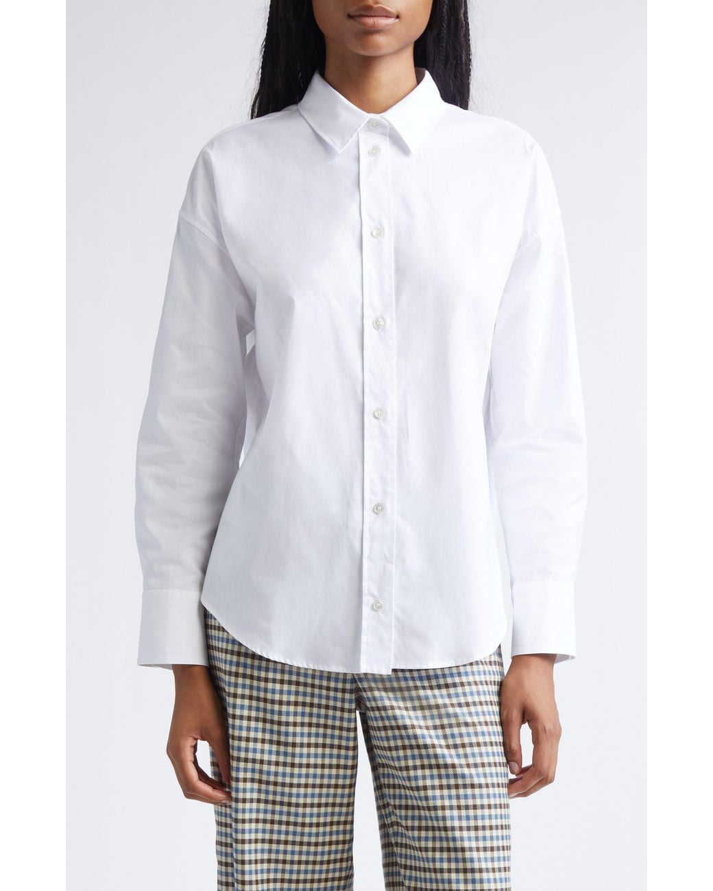 Max Mara White Adele Button-Up Shirt