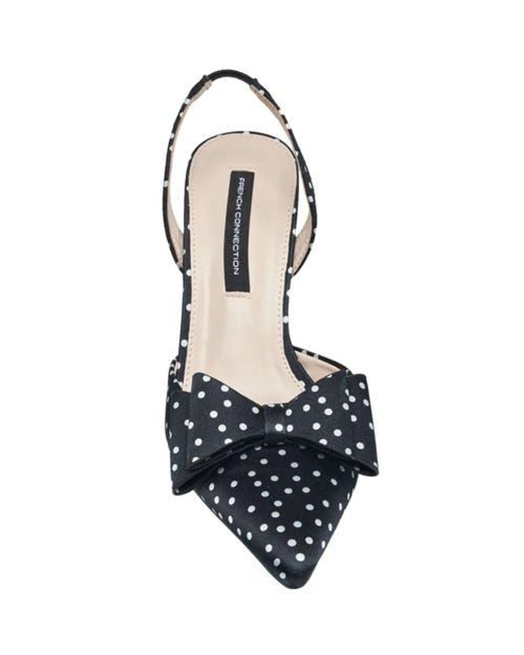 French Connection Blue Betti Bow Slingback Heel
