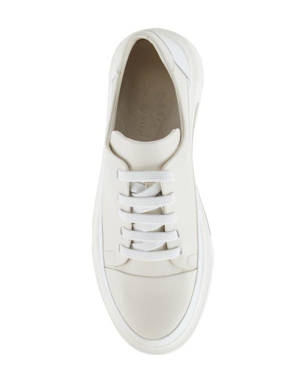 Spring Step White Dune Platform Sneaker