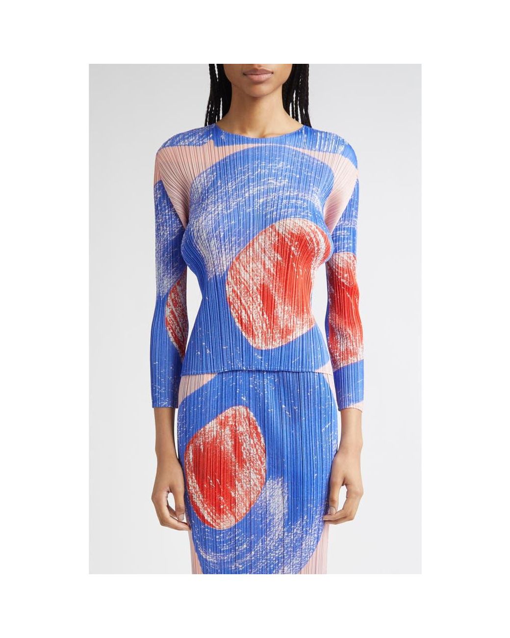 PLEATS PLEASE ISSEY MIYAKE - Woman - Blue - T-shirt