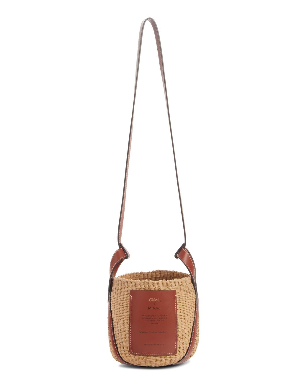 Chloé X Mifuko Small Straw Basket Crossbody Bag Lyst